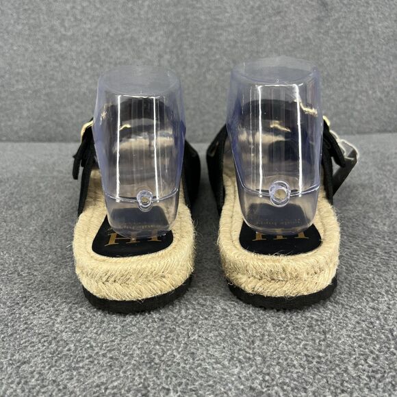 Haute Hippie Sandals Womens 6.5 Green genuine suede espadrille slip on straps - Picture 12 of 14